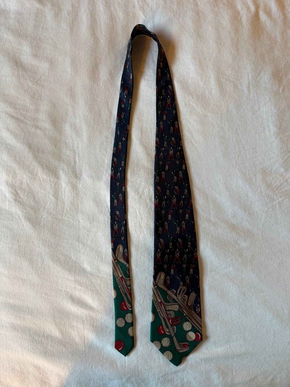 Vintage Golf Patterned Tie